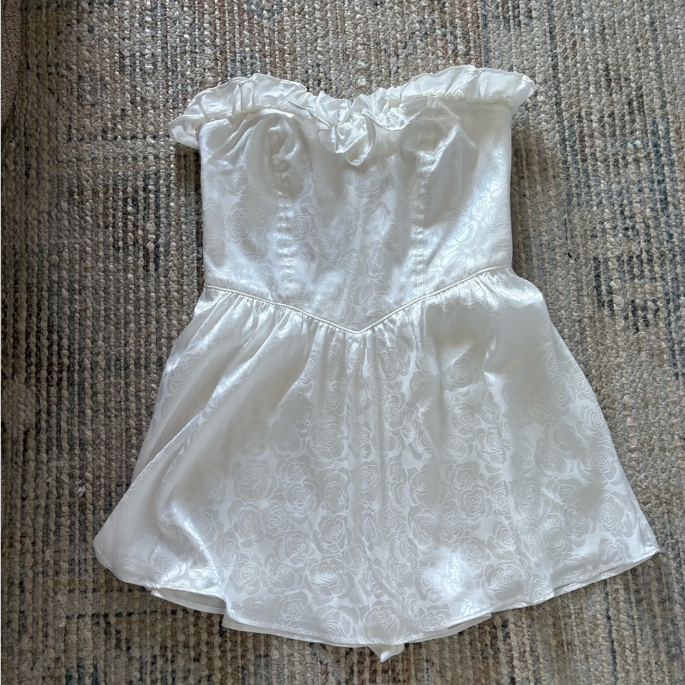 Show Me Your MuMu Floral White Dress
